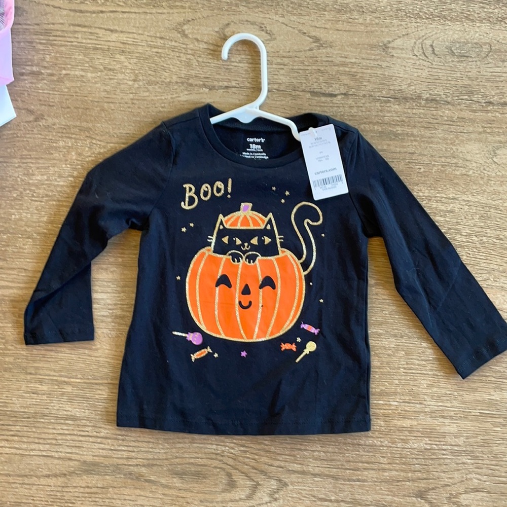 NWT Carter’s Halloween shirt for toddlers
